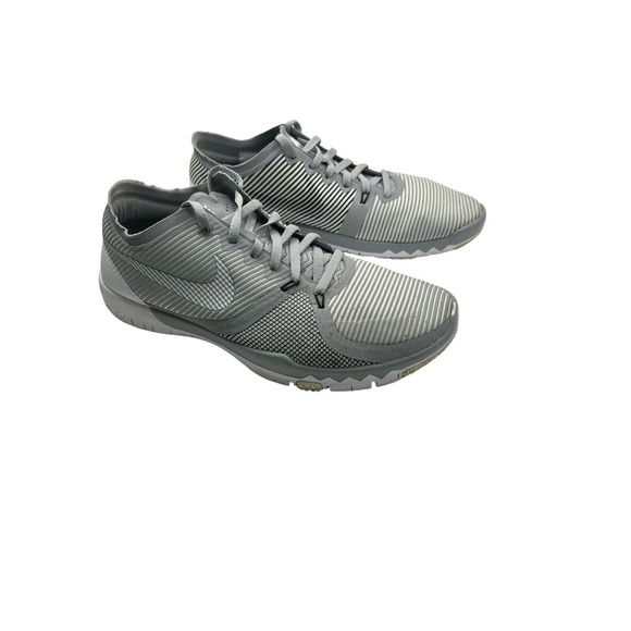 Nike Free Trainer 3.0 V4 (749361-010) Gray Athletic Shoes Men Size 7.5 - Picture 3 of 7